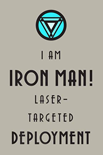 Marvel Iron Man Laser Targeted Deployment Text Premium: Notebook Planner - 6x9 inch Daily Planner Journal, To Do List Notebook, Daily Organizer, 114 Pages
