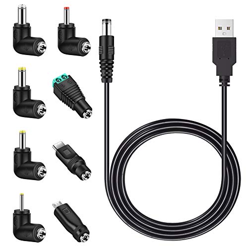 MEROM Cargador Universal USB 5V Alimentación Type c Micro para Raspberry Pi Banana Pi M3 Lampada LED Tastiera MusicMan Network Jukebox Tablet Netbooks Fuente de Alimentación Cable USB 8 Adaptadores