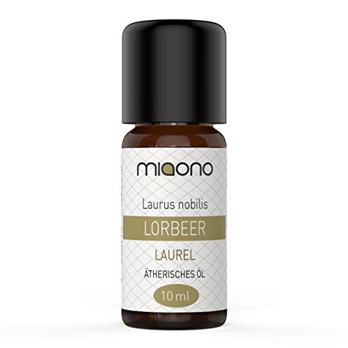 Miaono - Aceite esencial de laurel (10 ml) 100% natural (botella de cristal)