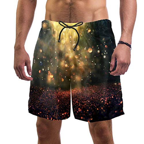 Nakw88 lámpara brillante nadar pantalones cortos para hombres trajes de baño de los hombres trajes de baño con malla forro