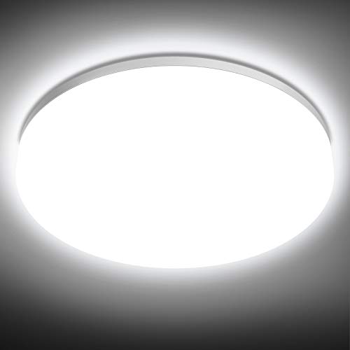 NIXIUKOL Plafón LED Techo 18W IP54 Impermeable Lámpara Techo para Baño 4500K Blanco Natural 1800LM Led de Techo para Baño, Dormitorio, Cocina, Pasillo, Salón 22cm NIXIUKOL Plafón LED Techo 18W IP54 Impermeable Lámpara Techo para Baño 4500K Blanco Natural 1800LM Led de Techo para Baño, Dormitorio, Cocina, Pasillo, Salón 22cm