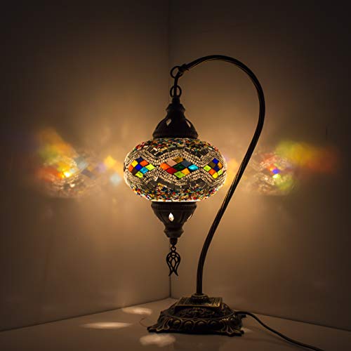 Nueva lámpara especial turca/lámpara marroquí Lámpara de mesa de escritorio de vidrio estilo Tiffany