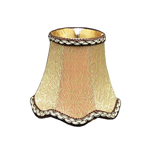Pantalla de lámpara,Pantalla de Tela Vintage Redondo para Lampara del pared, techo, mesa de Dormitorio Pasillo Estudio (Flor de bronce)