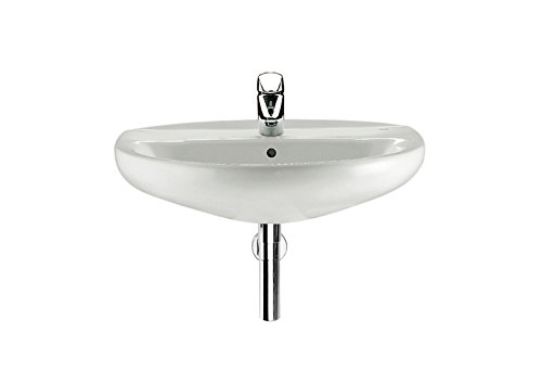 Roca A325394000 - lavabo de porcelana mural 560x460x195 mm, colección Victoria, color blanco A325393000