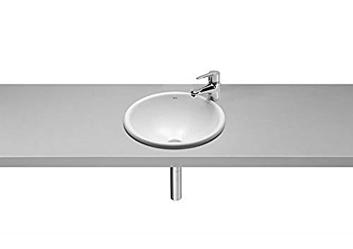 Roca Foro A327872000 - Lavabo de Porcelana de Encimera, 400 mm, color blanco Roca Foro A327872000 - Lavabo de Porcelana de Encimera, 400 mm, color blanco