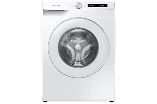 SAMSUNG WW90T534DTW/S3 Lavadora Estándar Serie 5, 9kg, A+++, Carga Frontal, Color Blanco, Tecnología EcoBubble, Motor Digital Inverter, Auto Dosificador, Inteligencia Artificial