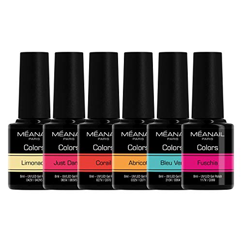 Set de Esmaltes de Uñas Gel UV LED 6 Colores Esmaltes Semipermanente Laca Soak Off Gel Nail Polish Collection Summer Vibes Ideal Manicura y Pedicura Set de Esmaltes de Uñas Gel UV LED 6 Colores Esmaltes Semipermanente Laca Soak Off Gel Nail Polish Collection Summer Vibes Ideal Manicura y Pedicura