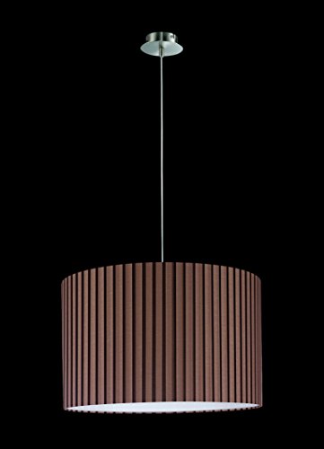 SHINE lámpara colgante E27, níquel mate, 45 x 45 x 237,5 cm