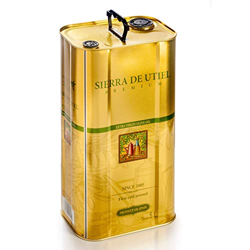 Sierra de Utiel - Aceite de Oliva Virgen Extra Premium - Lata de 5 litros - Producto Natural Origen España