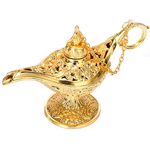 Siumir Lámpara Mágica de Aladdin Metal Genie Lámpara Deseando Lámpara para Cosplay, Hogar Decoration, Regalo