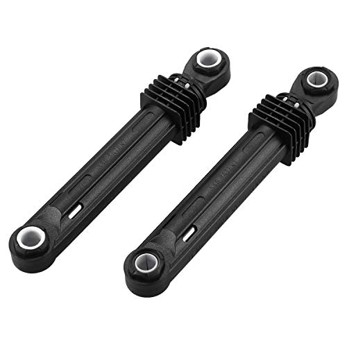 SODIAL 2 Piezas 100N para Amortiguador de Lavadora LG Pieza de Carga Frontal de arandela Cascara de plastico Negro Accesorios para electrodomesticos