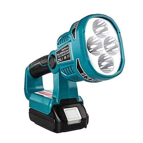 Sustituir para Makita interior y exterior 3 W/12 W de luz de emergencia, las luces LED, se pueden utilizar para la batería de iones de litio Makita 14,4 V-20 V (12 W portátil FBA)