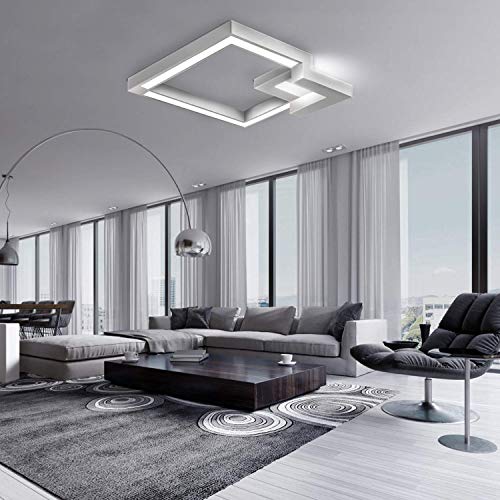 Techo de luces LED, liso cambio del color de 42W, luz blanca con 61cm, iluminación de techo, luz pendiente Pasillo, baño, sala de estar de la lámpara, lámpara de diseño geométrico, tamaño: 61 cm, Colo Techo de luces LED, liso cambio del color de 42W, luz blanca con 61cm, iluminación de techo, luz pendiente Pasillo, baño, sala de estar de la lámpara, lámpara de diseño geométrico, tamaño: 61 cm, Colo