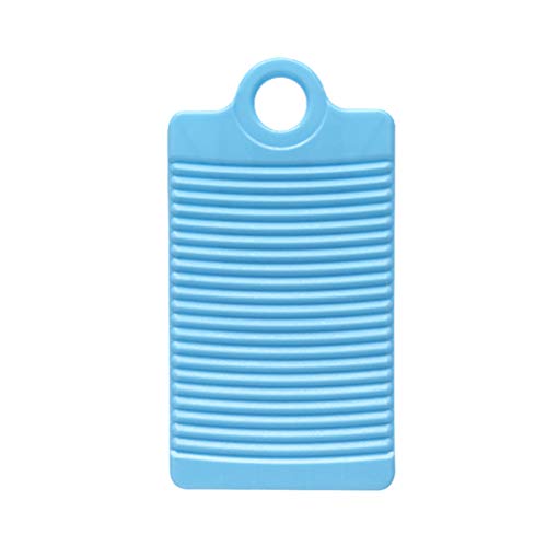 TOPBATHY Mini PP Lavado Tabla de Lavar Tabla de restregado de plástico Antideslizante para Lavar a Mano en el lavadero (Azul)