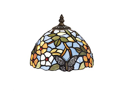 Tulipa Tiffany modelo T1002U Pantalla de lámpara fabricada en cristal de color Tulipa Tiffany modelo T1002U Pantalla de lámpara fabricada en cristal de color