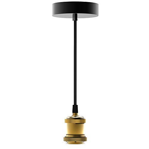Xanlite - Lámpara de techo con casquillo E27, color dorado