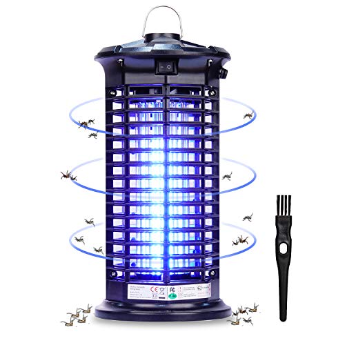 Yizhet Lámpara Antimosquitos, 4W UV Lámpara Mosquito Electrico, Lampara Antimosquitos Interior Mosquito de la Lámpara Multi-Insecto Lámpara Mata Insectos Electrico Matar Mosquitos y Moscas