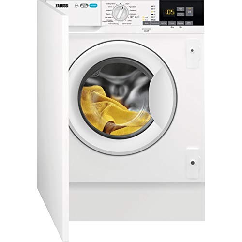 Zanussi ZWT816PCWA lavadora Carga frontal Integrado Blanco A - Lavadora-secadora (Carga frontal, Integrado, Blanco, Izquierda, Giratorio, LCD)