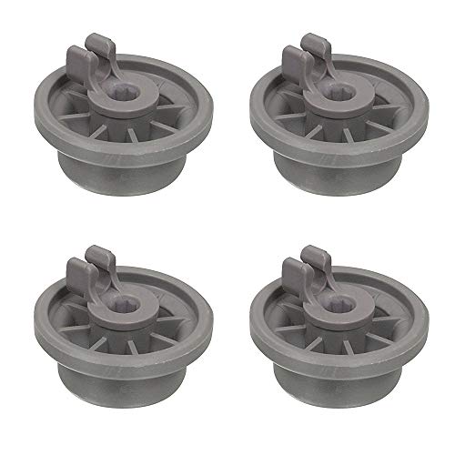 4 ruedas inferiores para lavavajillas compatibles con Bosch 165314 00165314 AP2802428 165314 420198 423232 Hotpoint 37MM C00290453 43-BS-04 piezas de repuesto universales grandes para lavavajillas