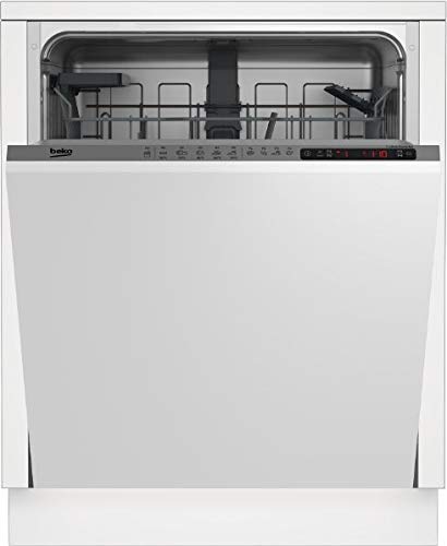 Beko DIN25411 lavavajilla Totalmente integrado 14 cubiertos A+ - Lavavajillas (Totalmente integrado, Tamaño completo (60 cm), LCD, Frío, Caliente, Hot air, 14 cubiertos)