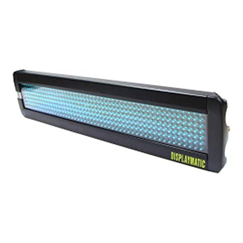 Cablematic - Rótulo electrónico de LEDs DisplayMatic de 50x7 LED azul