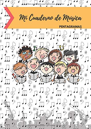 Cuaderno de Música Pentagramas: Libreta para Notación Musical para Niños, 5 Pentagramas por Página, 100 Páginas A4
