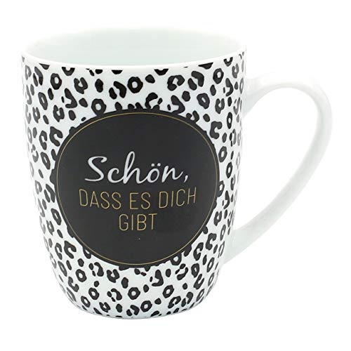 Dekohelden24 Taza de café de porcelana con texto en alemán "Schön, Dass es Dich gibt", 9,8 x 8,2 cm, capacidad de 250 ml, apta para lavavajillas. Dekohelden24 Taza de café de porcelana con texto en alemán "Schön, Dass es Dich gibt", 9,8 x 8,2 cm, capacidad de 250 ml, apta para lavavajillas.