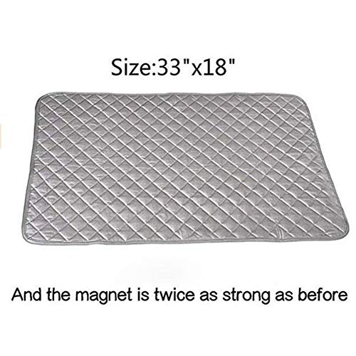 DNAMAZ Tabla Manta Planchar Magnetic Pad Lavadora Secadora Cubierta de la Placa de Calor Manta Resistente lavandería Mat algodón Planchar (Color : Gray)
