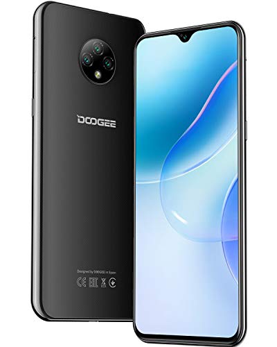 DOOGEE X95 Pro [2021] 4GB RAM+32GB ROM Moviles Libres, 4350mAh Android 10 4G Smartphone Libre, Pantalla 6,52 Pulgadas, Movil Barato Helio A20, Triple Cámara 13MP+ Cámara Frontal 5MP, Face ID - Negro