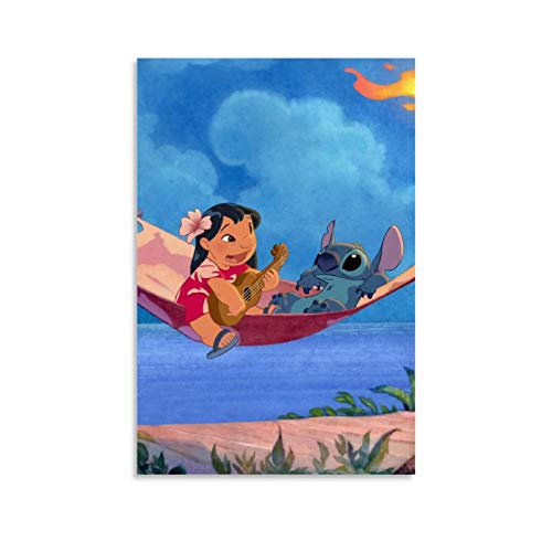 DRAGON VINES Póster de Disney-Lilo-Stitch-Live-Action-Reboot-Details Art Canvas Print 20x30inch (50x75cm)