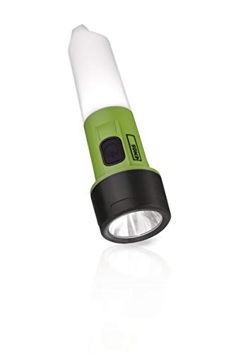 EMOS Linterna LED de Camping (Ultraligera, 70 LM, Alcance de 150 m, 16 Horas, plástico, Funciona con Pilas), verde