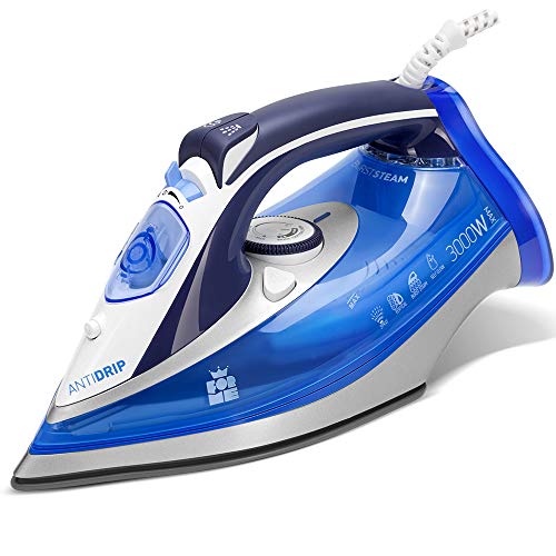 ForMe Plancha de Ropa Vapor 3000W Suela de Cerámica I Antigoteo I Temperatura y Vapor Variable I Vapor Potente I Vapor Vertical I Función Espray I Función Limpieza I Depósito 360ml ForMe Plancha de Ropa Vapor 3000W Suela de Cerámica I Antigoteo I Temperatura y Vapor Variable I Vapor Potente I Vapor Vertical I Función Espray I Función Limpieza I Depósito 360ml