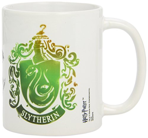 Harry Potter - Taza Slytherin Stencil Crest, 320ml