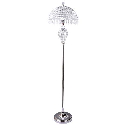 Lámpara De Pie Luz De Pie Lámparas Verticales Luces Lámpara De Pie Led Lámpara De Pie De Dormitorio Colgante De Cristal Moderno Lámpara De Pie De Sala De Estar Dorada/Plateada De Lujo Dormitorio De