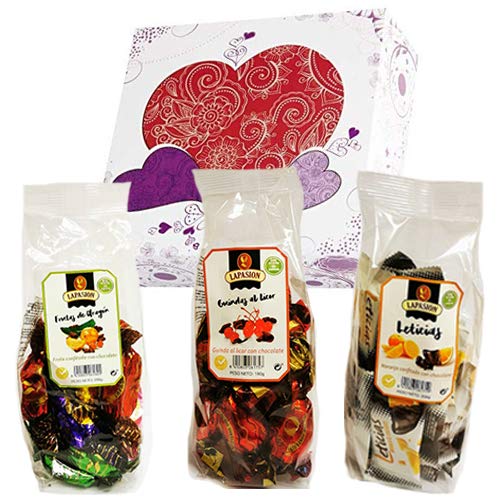 LAPASION - Cestas y regalos. Cesta mixta con Frutas de Aragón, Guindas al licor y Gajos de Naranja confitada con chocolate. LAPASION - Cestas y regalos. Cesta mixta con Frutas de Aragón, Guindas al licor y Gajos de Naranja confitada con chocolate.