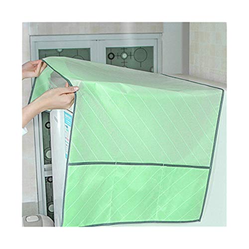 MJS Oxford Lavadora Cubierta de Polvo refrigerador Cubierta Superior Lavadora Nevera Impermeable Almacenamiento Bolsa Colgante Bolsa de Bolsillo Organizador 130 * 55 cm (Color : Light Green)