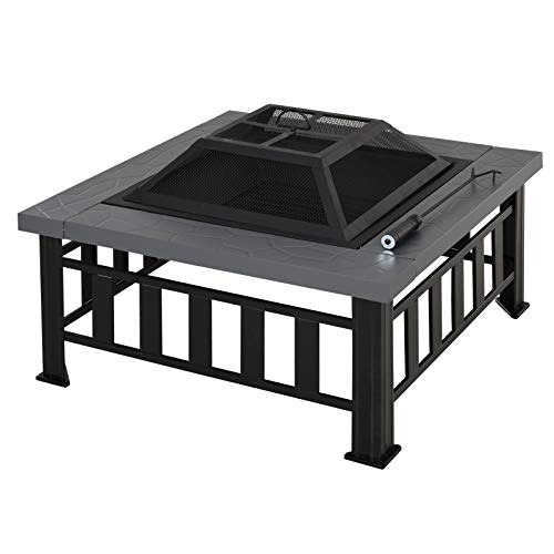 Outsunny Brasero Exterior de Metal Multifuncional Tipo Calentador 3 en 1 como Pozo de Fuego/BBQ/Cubo de Hielo para Terraza Patio y Jardín 86x86x54 cm Outsunny Brasero Exterior de Metal Multifuncional Tipo Calentador 3 en 1 como Pozo de Fuego/BBQ/Cubo de Hielo para Terraza Patio y Jardín 86x86x54 cm