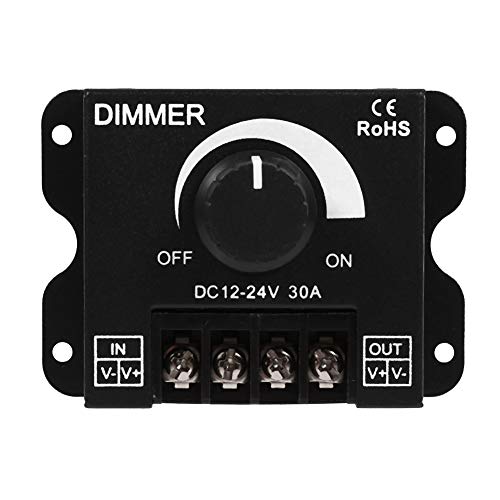 Regulador de intensidad para luces,Dimmer operación manual del interruptor de 12V-24V 30A Regulador Cambio de brillo para Luz LED