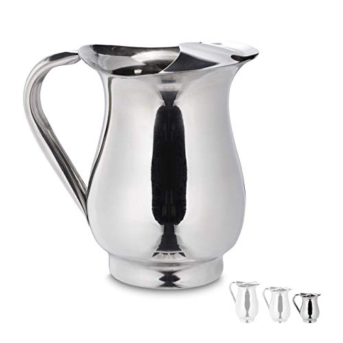 Relaxdays Jarra Acero Inoxidable de 1 Litro para Servir Leche, Agua, Té, Café, Salsas, Apta Lavavajillas, Plateado Relaxdays Jarra Acero Inoxidable de 1 Litro para Servir Leche, Agua, Té, Café, Salsas, Apta Lavavajillas, Plateado