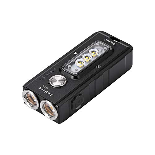 RovyVon E200s Mini linterna LED 1650 lúmenes CREE XP-G3 Tipo-C Carga rápida IPX67 Lámpara de mano impermeable Ideal para acampar Taller Fotografía urgente Iluminación de video al aire libre