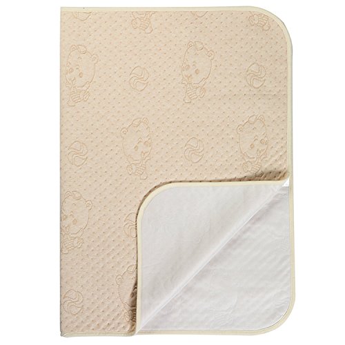Sábana impermeable lavable y resistente al agua - Protector de colchón de incontinencia para bebés y niños adultos (Oso de color)