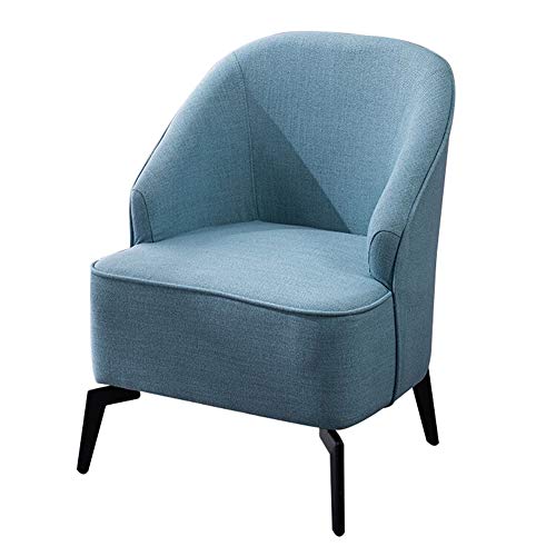 Silla Moderna para Sala De Estar, Sofá Individual Mid Century De Cuero Artificial, Silla De Club con Respaldo Alto para El Hogar/Oficina, Silla Decorativa Tapizada, Patas De Metal,Azul Silla Moderna para Sala De Estar, Sofá Individual Mid Century De Cuero Artificial, Silla De Club con Respaldo Alto para El Hogar/Oficina, Silla Decorativa Tapizada, Patas De Metal,Azul