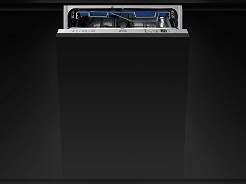 Smeg STL7633L Totalmente integrado Totalmente integrado 13cubiertos A+++ lavavajilla - Lavavajillas (Totalmente integrado, Negro, Tamaño completo (60 cm), Plata, Botones, 13 cubiertos)