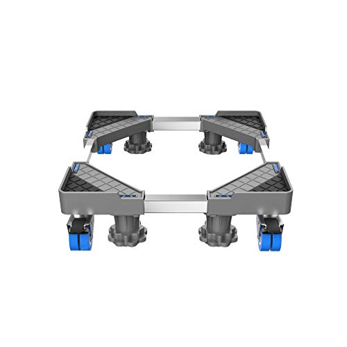 Soporte para Lavadora/Secadora/Refrigerador Universal Ajustable Soporte lavavajillas ruedas 50-75cm Pedestal para Mueble Carro De Transporte Rodillo Antideslizante (4 pies y 4 ruedas) Soporte para Lavadora/Secadora/Refrigerador Universal Ajustable Soporte lavavajillas ruedas 50-75cm Pedestal para Mueble Carro De Transporte Rodillo Antideslizante (4 pies y 4 ruedas)