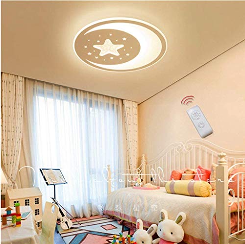 Ultra-Thin LED Ceiling Light Children's Ceiling Lamps Simple Modern Led Creative Clouds Steplessly Dimming Bedroom Lights Cartoon Kindergarten Lamps with Remote con,43cm