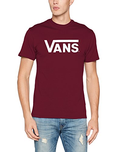 Vans Herren Classic T - Shirt, Rot (Burgundy/white), Medium