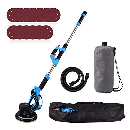 YIJIN Lijadora de Pared 800W, 13 discos de lijado, 6 velocidades, Sistema de autolimpieza, Cabezal giratorio de 225 mm,Base de lijado desmontable, Mango Telescópico, Luces LED YIJIN Lijadora de Pared 800W, 13 discos de lijado, 6 velocidades, Sistema de autolimpieza, Cabezal giratorio de 225 mm,Base de lijado desmontable, Mango Telescópico, Luces LED