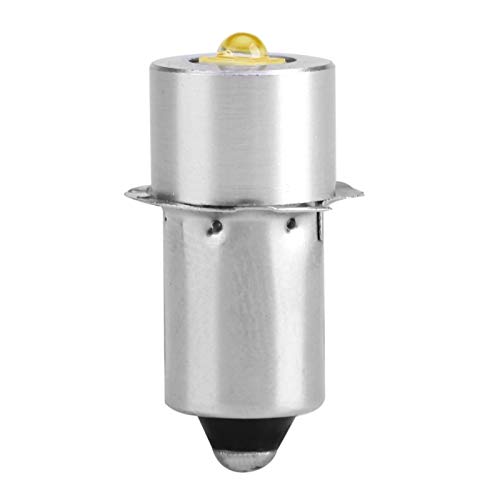 Zerodis Bombilla LED, Bombilla de la Linterna de 3W P13.5S LED, luz del Trabajo de la Emergencia de la lámpara de la antorcha del Bulbo del reemplazo 160~180LM(White 3V)