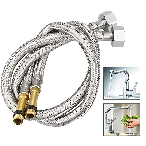 AFASOES 2 Pcs 1/2" Manguera Ducha 500mm Manguera de Acero Inoxidable Manguera Bidet Tubo Flexible para Ducha Universal Manguera Fregadero Cocina Manguera Flexible para Ducha Grifo Fregadero Bidet AFASOES 2 Pcs 1/2" Manguera Ducha 500mm Manguera de Acero Inoxidable Manguera Bidet Tubo Flexible para Ducha Universal Manguera Fregadero Cocina Manguera Flexible para Ducha Grifo Fregadero Bidet