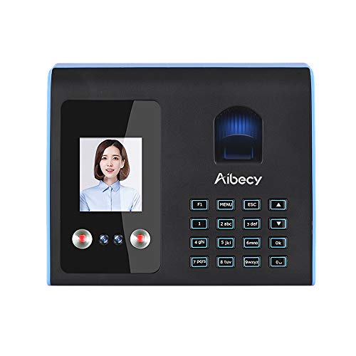Aibecy Máquina de asistencia inteligente Cara Huella digital Reconocimiento de contraseña Mix Biometric Time Clock para empleados